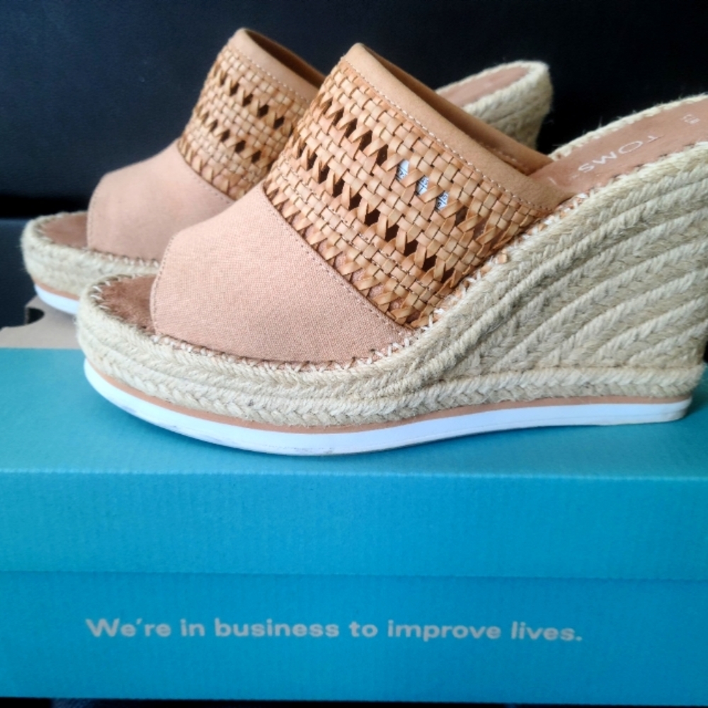 COPY - TOMS Peep Toe Wedges